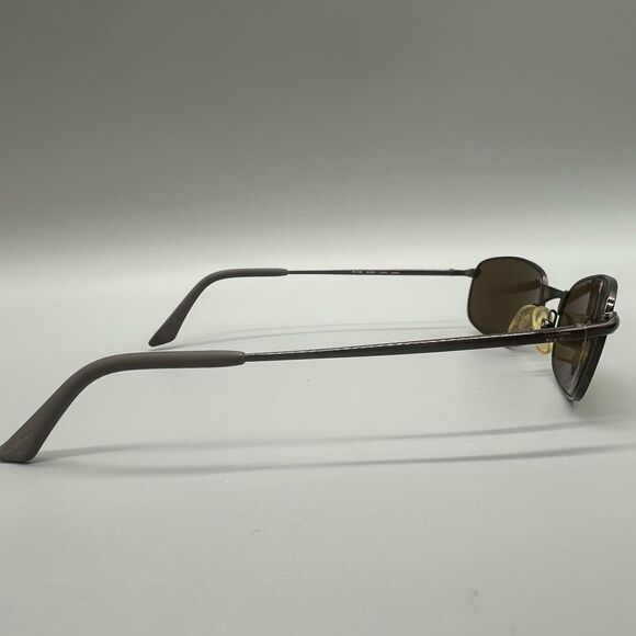 Ray-Ban RB3162 Sleek 012/47 Sunglasses Brown Metal 52-19 Flex Hinge Polarized - Picture 3 of 16